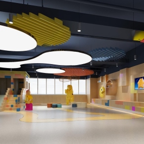 现代乐高娱乐室3D模型下载